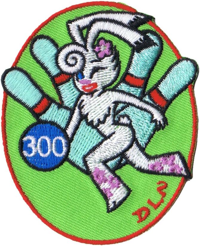 FUZZY DUDEArtist Dean Lee Norton Sexy Bowling Bunny Iron On Patch