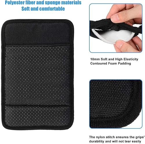 Miniatura 4 de Almohadilla de agarre de bastón, cojines de mango, fundas acolchadas para manos, cubierta de agarre de bastón para caminar muletas de brazo,