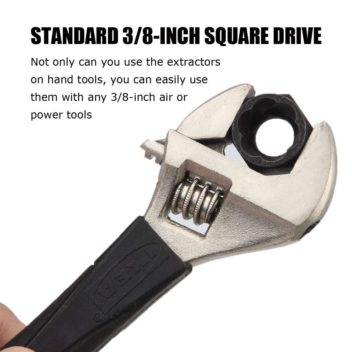 Impact Nut & Bolt Extractor Tool Set, 10 Pieces Bolt & Nut Removal Tool