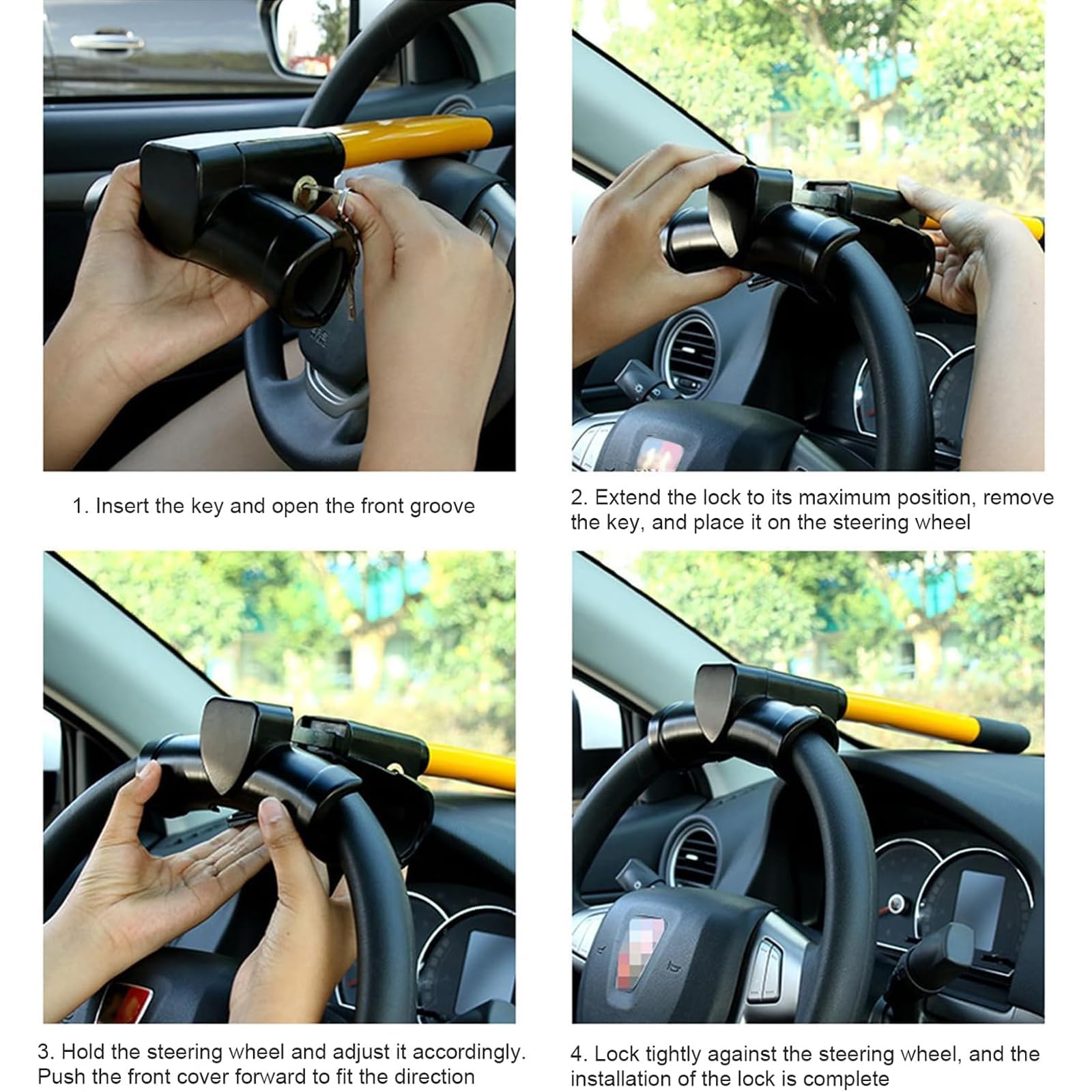 Auto Blocca Volante, per Smart forfour fortwo Antifurto Auto Blocca Sterzo Automobile