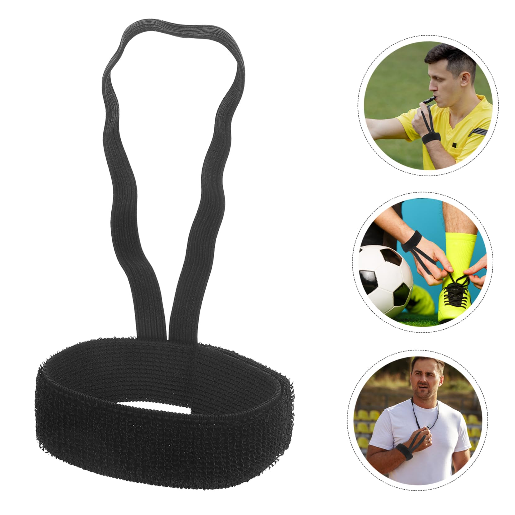 GAROZATION Essential Football Referee Accessory 6pcs Indicator Wristband Soccer Match Gear Comfortable Design