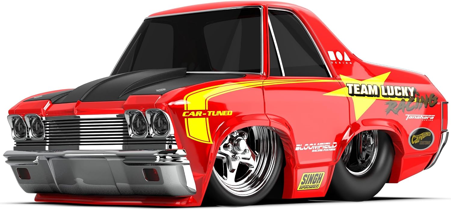 MGA Entertaintment CarTuned S2 1968 Chevy El Camino - Kırmızı Pro Street Araba