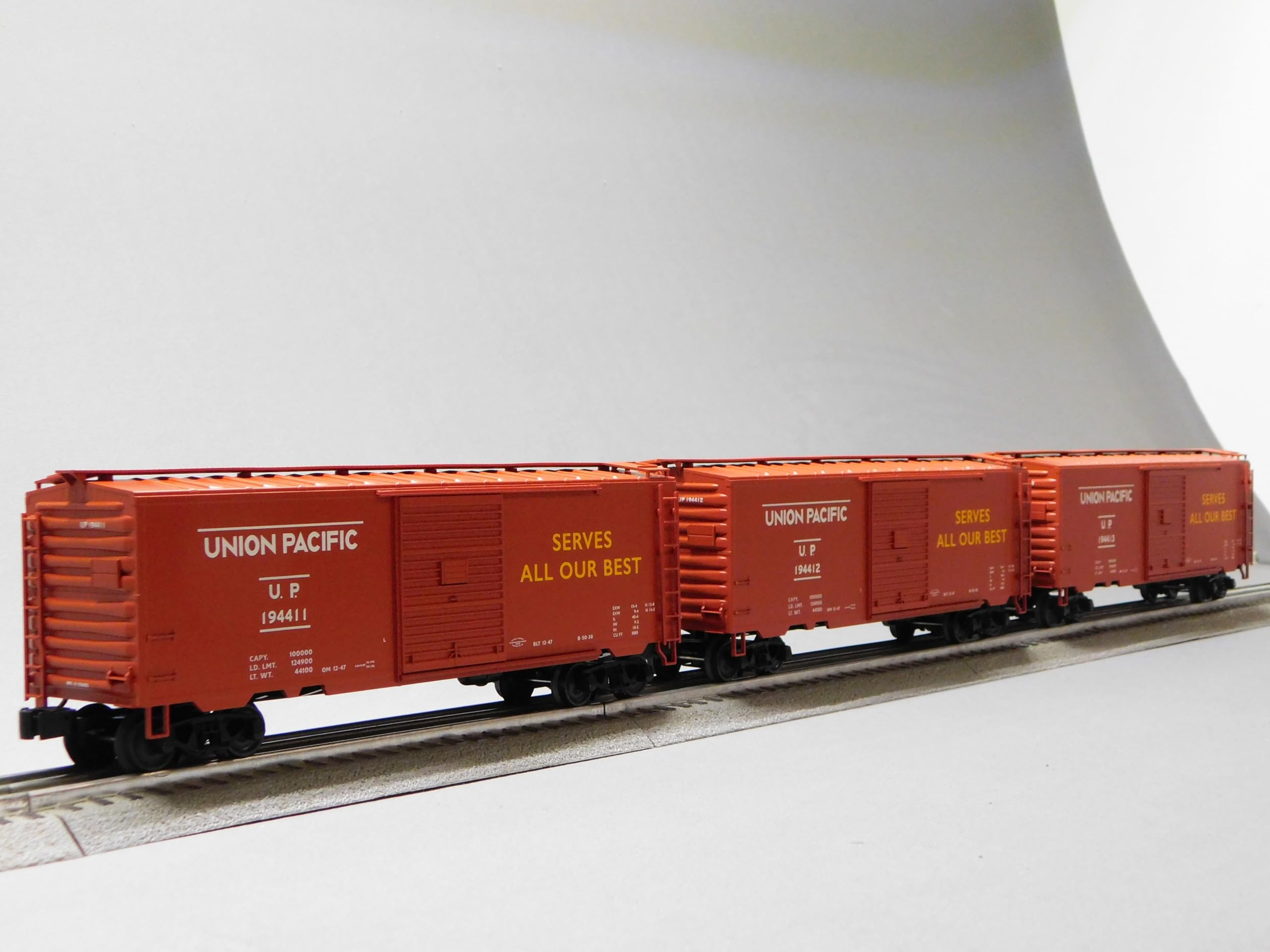 Lionel Union Pacific WWII BOXCAR Art PS1 Pack #4 O Gauge 3 CAR Set 2442040