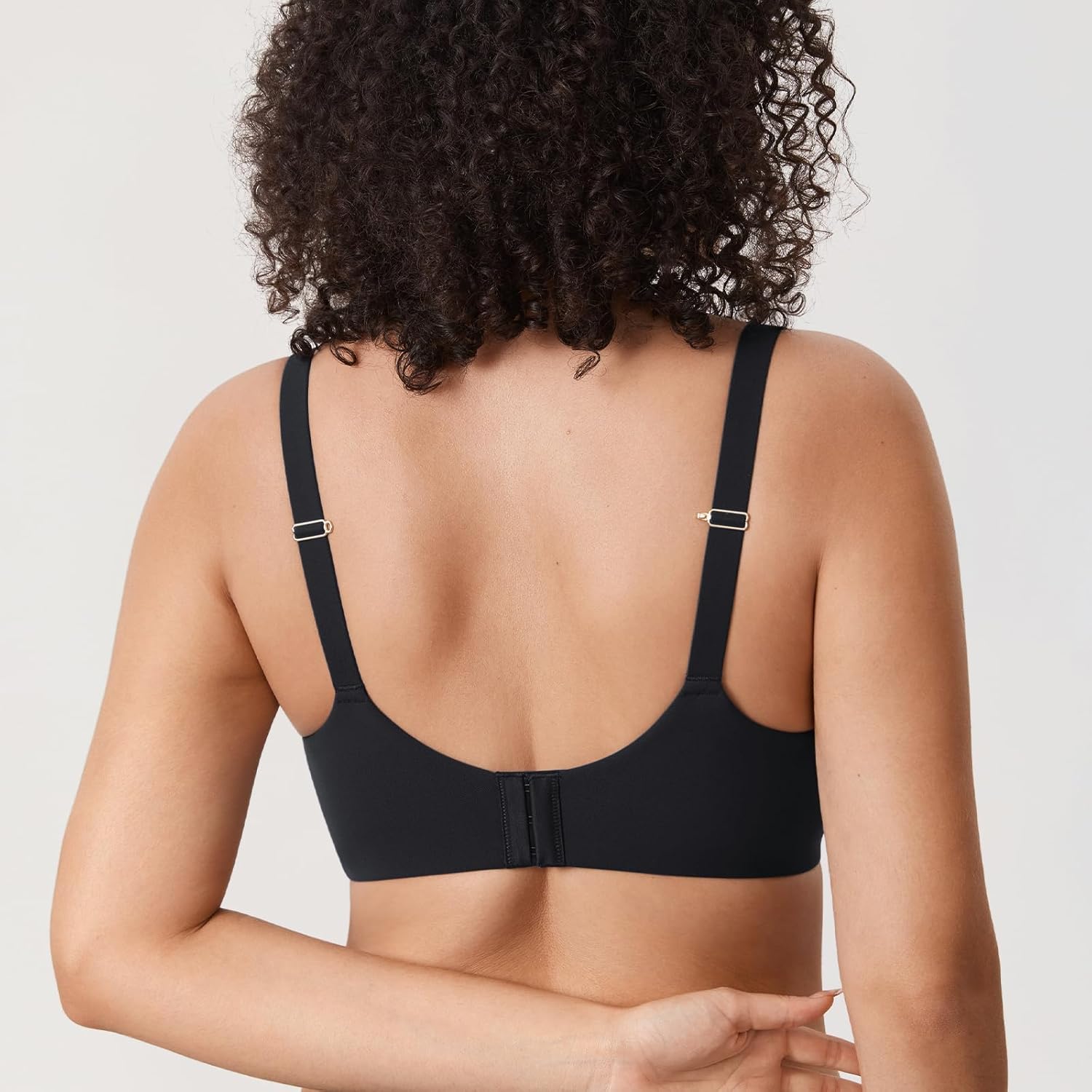 DELIMIRA Women's Inbarely Plus Front Closure Bras Racerback No Padding Full Coverage Plus Size Underwire Bra - Image 4