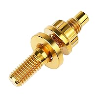 Vista 8 de Tornillo de titanio M8/M10x45 54 55 2.559 in paso 1.25 kit de pernos colector de escape automotriz tornillos, tuercas y arandelas kit de 4 piezas Oro