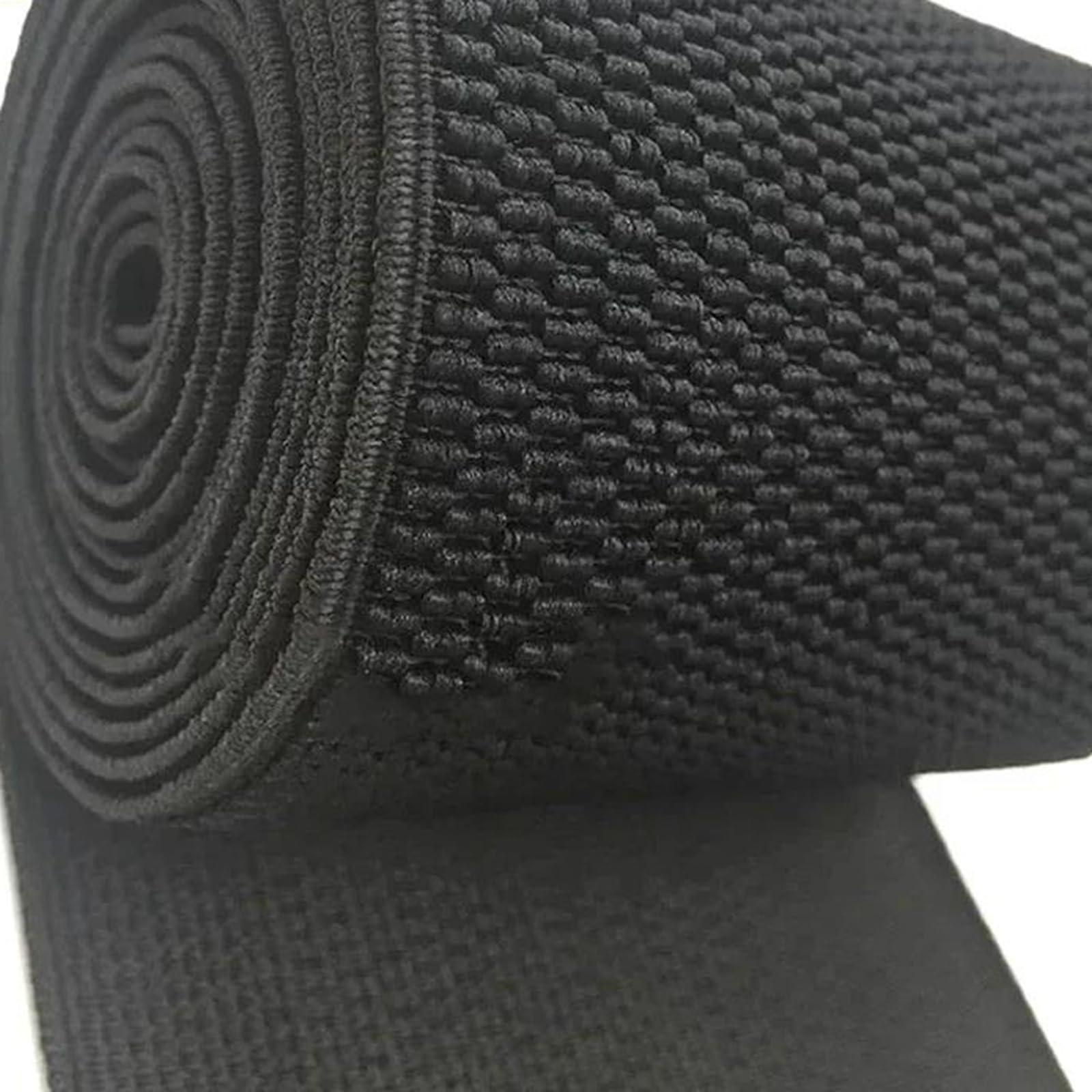 Bandas elásticas Banda elástica Ancha y Plana Bandas elásticas for Cintura (3 Metros, 2,5-10 cm), Color Blanco, 100 mm(Schwarz,25mm)