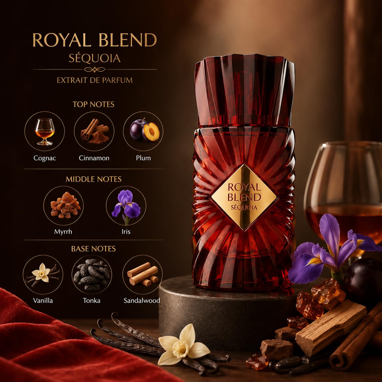 Amazon.com : French Avenue Royal Blend Sequoia Extrait de Parfum