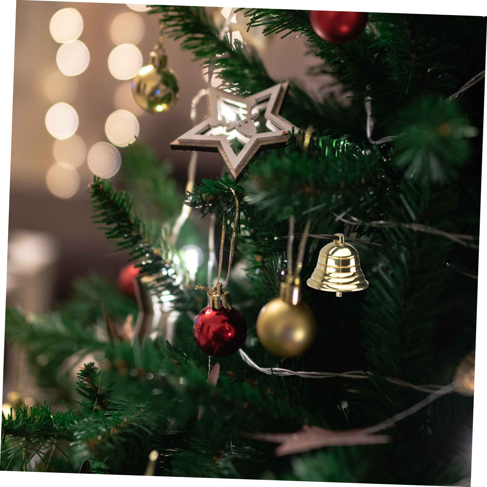 Campanella Natalizia in Ottone Oro Multifunzionale Facile da Trasportare per Decorazioni di Natale e Lavoretti Fai da Te
