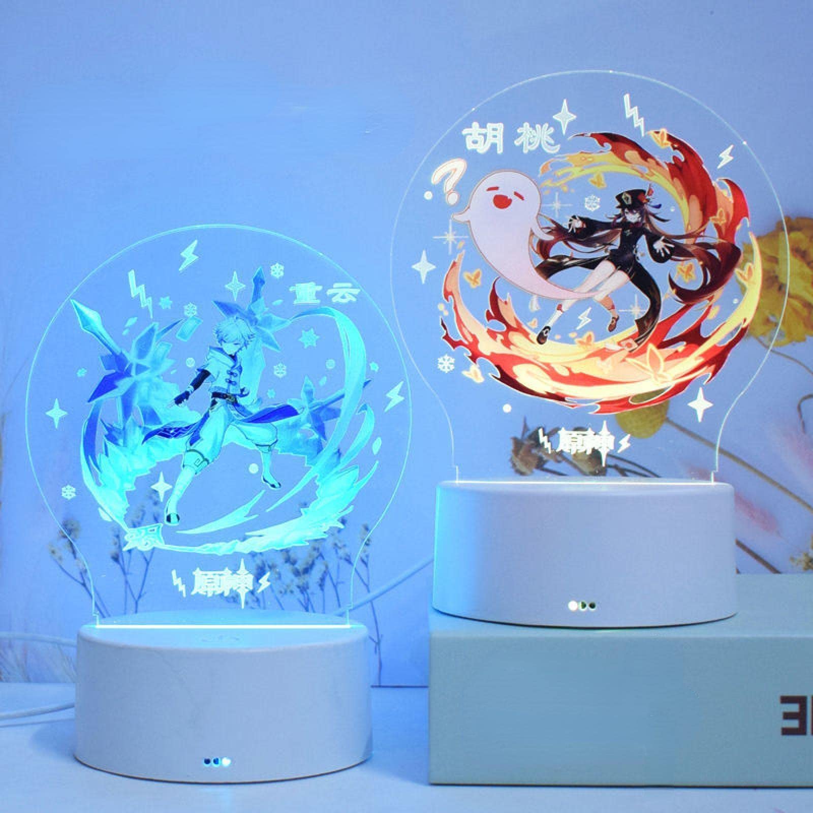 Amazon.co.jp: 原神 ナイトライト 雷電将軍 Genshin Impact 7 色 LED