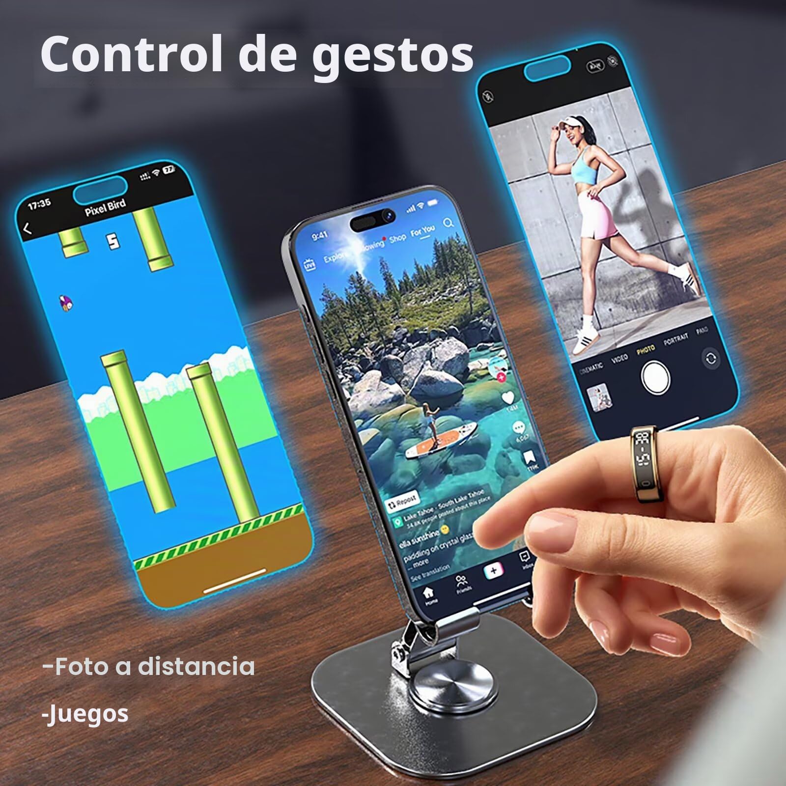 Anillo inteligente de acero inoxidable para hombre y mujer, 5 ATM, impermeable, anillo de fitness, rastreador de actividad Android, iOS, anillo de seguimiento del sueño, monitor de ritmo cardíaco