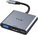 USB C Docking Station Dual Monitors USB-C Dock Type C Hub Multiple Adapter Dongle for Dell HP Laptop with 8K DP,2 HDMI, 120W DC Power,USBC/A3.1,USBC/A 2.0, Ethernet,SD/TF,Audio,Button,LED Light