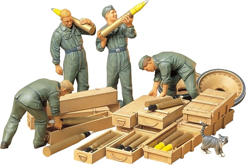 Tamiya Models Conjunto de tripulación de carga de tanques alemanes