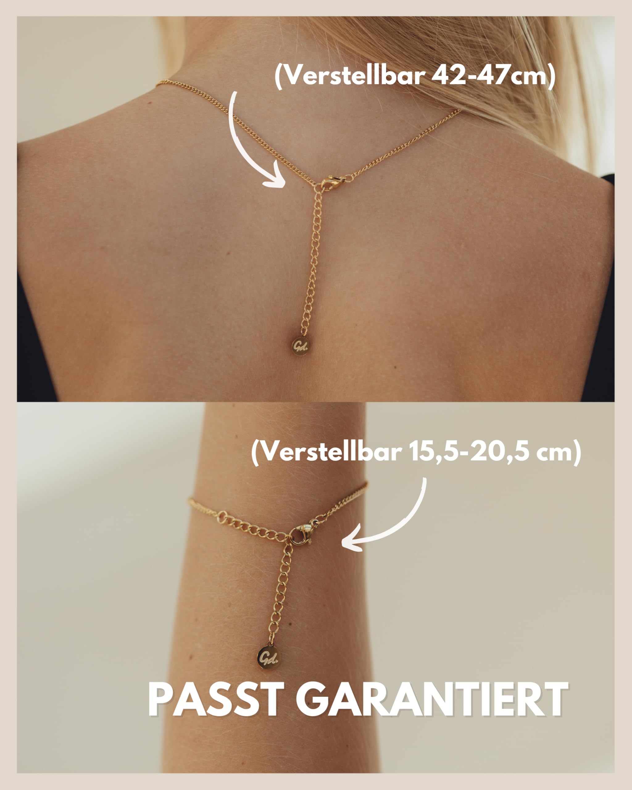 GD GOOD.designs Schmucksets für Damen - Geschenkset inkl. Herz Armband, Halskette mit Herzanhänger, Ohrstecker in Herzform | Gold, Silber oder Rosegold