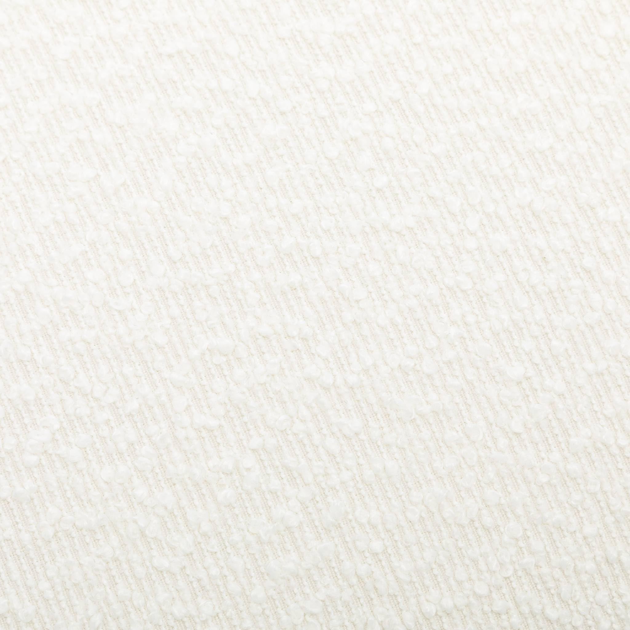sweeek - Banc ou Bout de lit en Tissu Bouclette Blanc crème L 100 x P 44 x H 41cm - Shawn