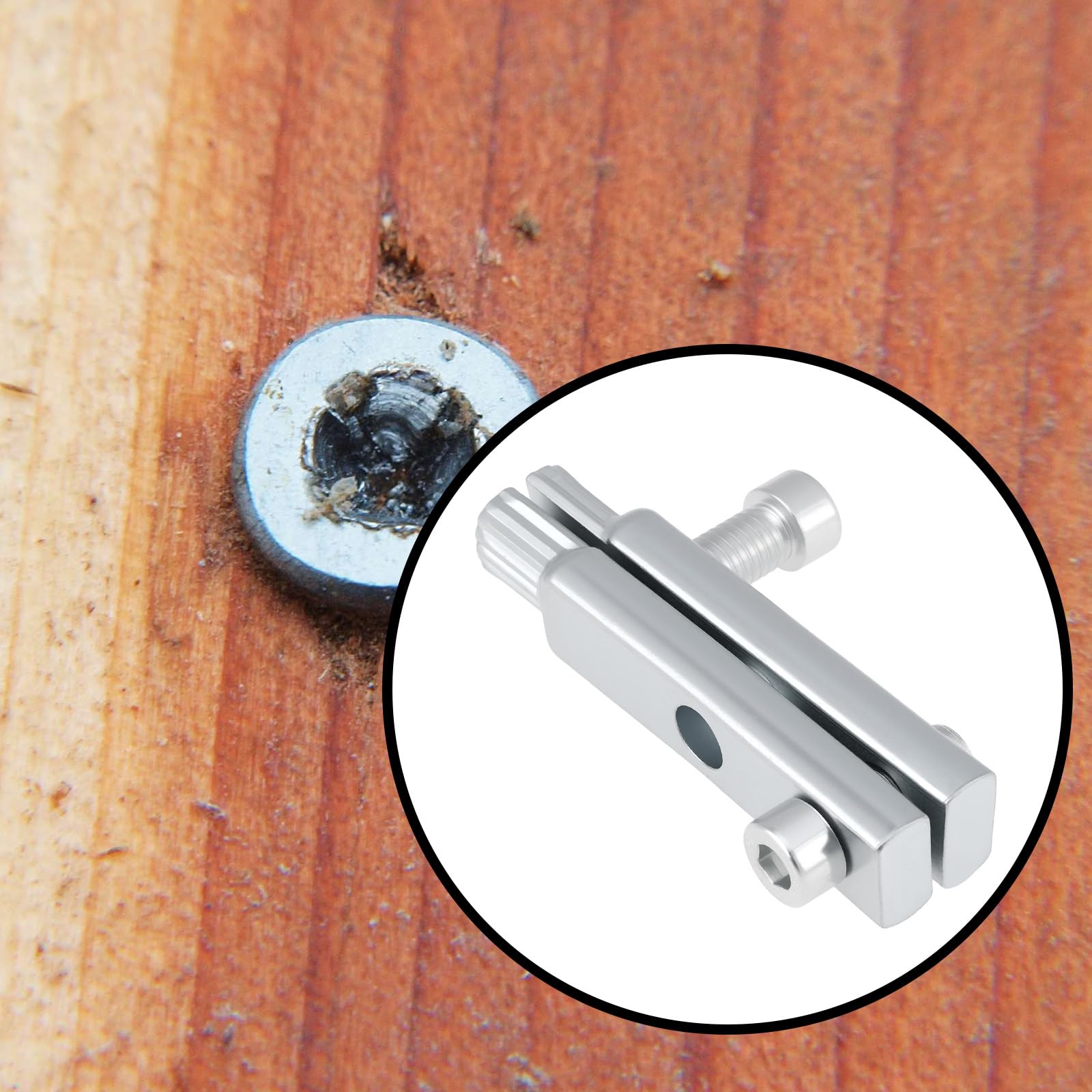 Create idea 2 Kits Stripped Screw Extractor Set including Wrench for 1/2 inch and 3/4 inch Pipes Damaged Screws Broken Bolts Water Pipe Removal - Image 2