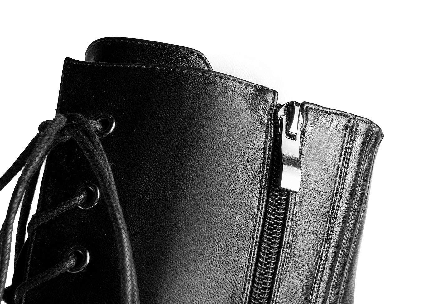 ANN CREEK Women's 'Niwen' Knee High Sexy Fashion Ultra High Stiletto Heels Platform Lace Up Boots