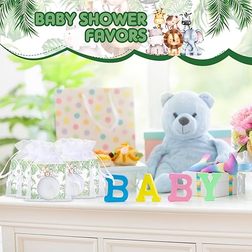 Miniatura 5 de MTLEE 50 Juegos de Velas para Baby Shower, Regalos de Fiesta para Invitados, Incluyendo 50 Mini Velas de Té, Etiquetas de Agradecimiento y Bolsas