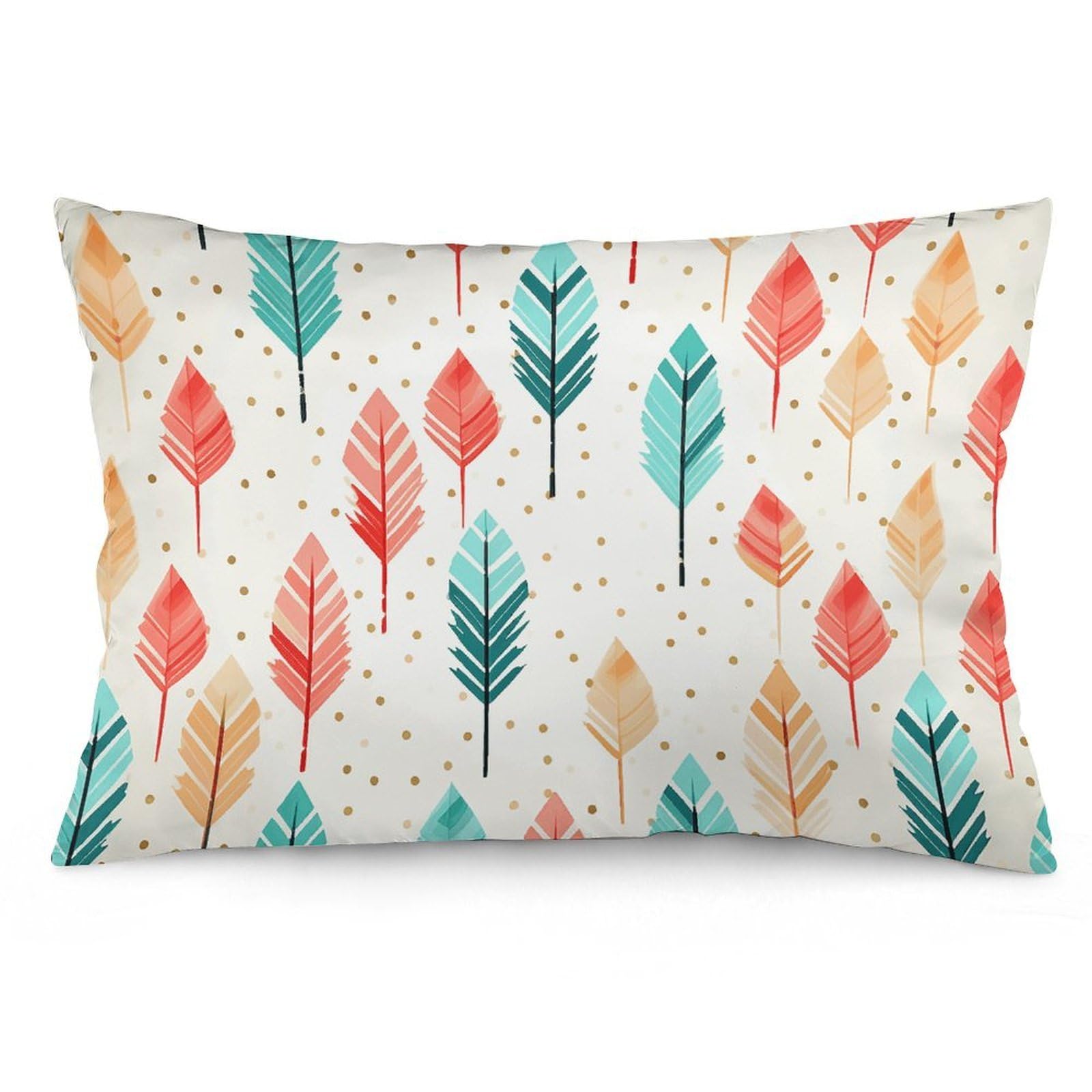 NTVOWPZO 2 Pack Decoration Throw Pillow Covers 16 "x24 Pillowcases Covers Coral and Teal Arrows Pillowcases Modern Farmhouse Home Decor Sofa Cushions Covers for Couch Bed Living Room