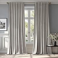 Vista 20 de MIULEE Cortinas de terciopelo de 63 pulgadas de largo, 2 paneles de cortinas opacas de lujo para dormitorio, sala de estar, cortinas de ventana