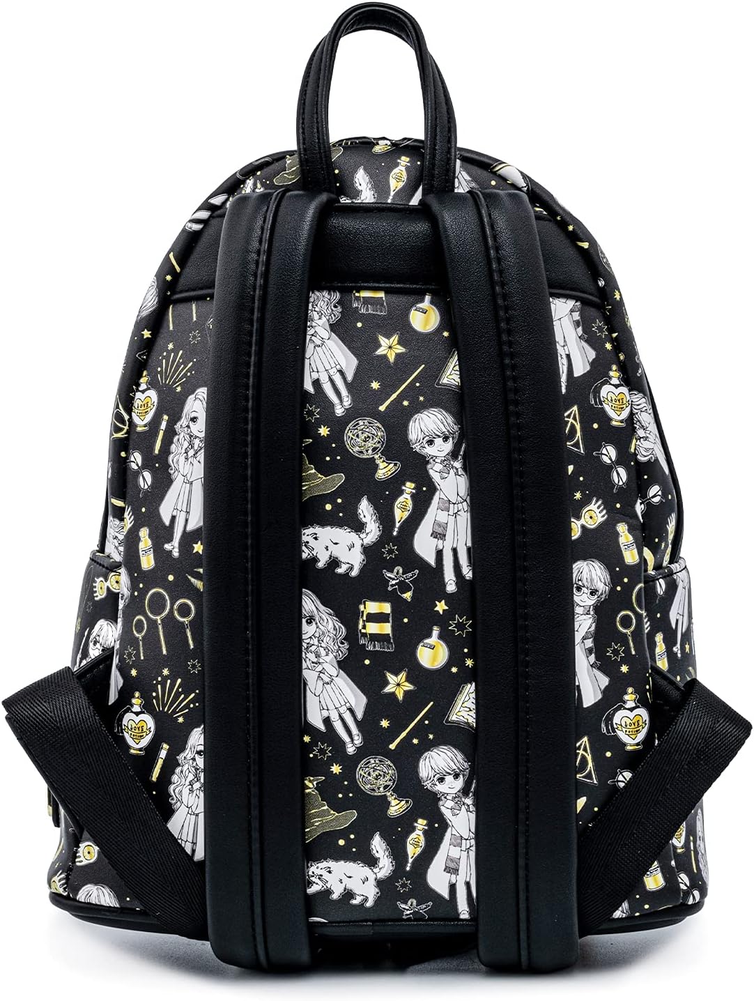 Loungefly Harry Potter Magical Elements All Over Print Womens Double Strap Shoulder Bag Purse