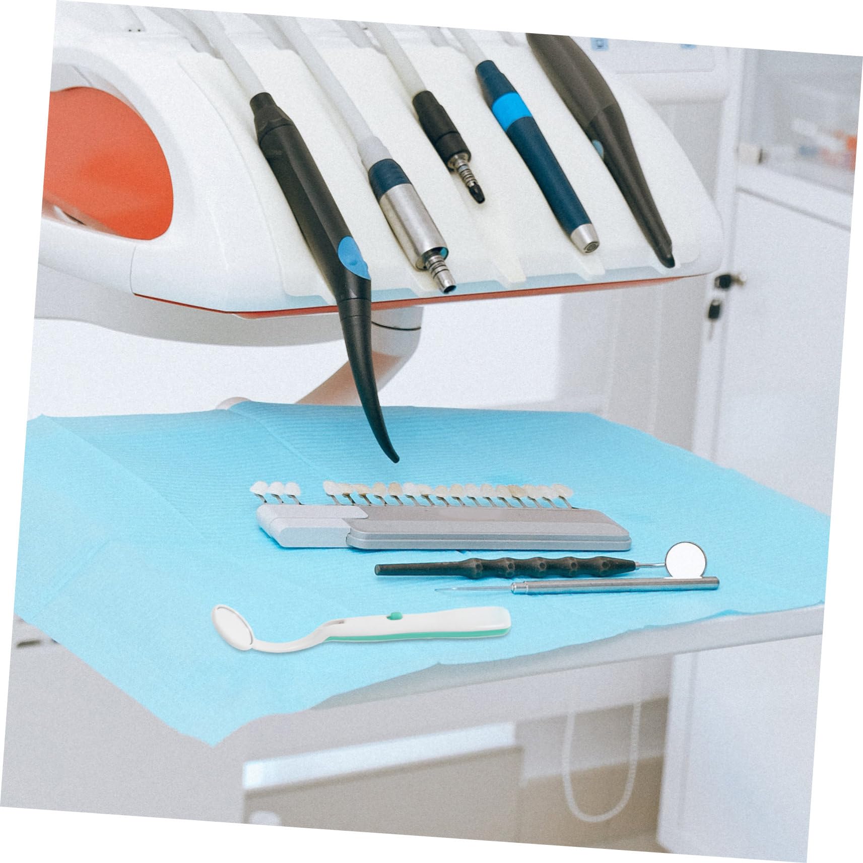 Specchietto Orale LED Verde in Plastico per Odontoiatria