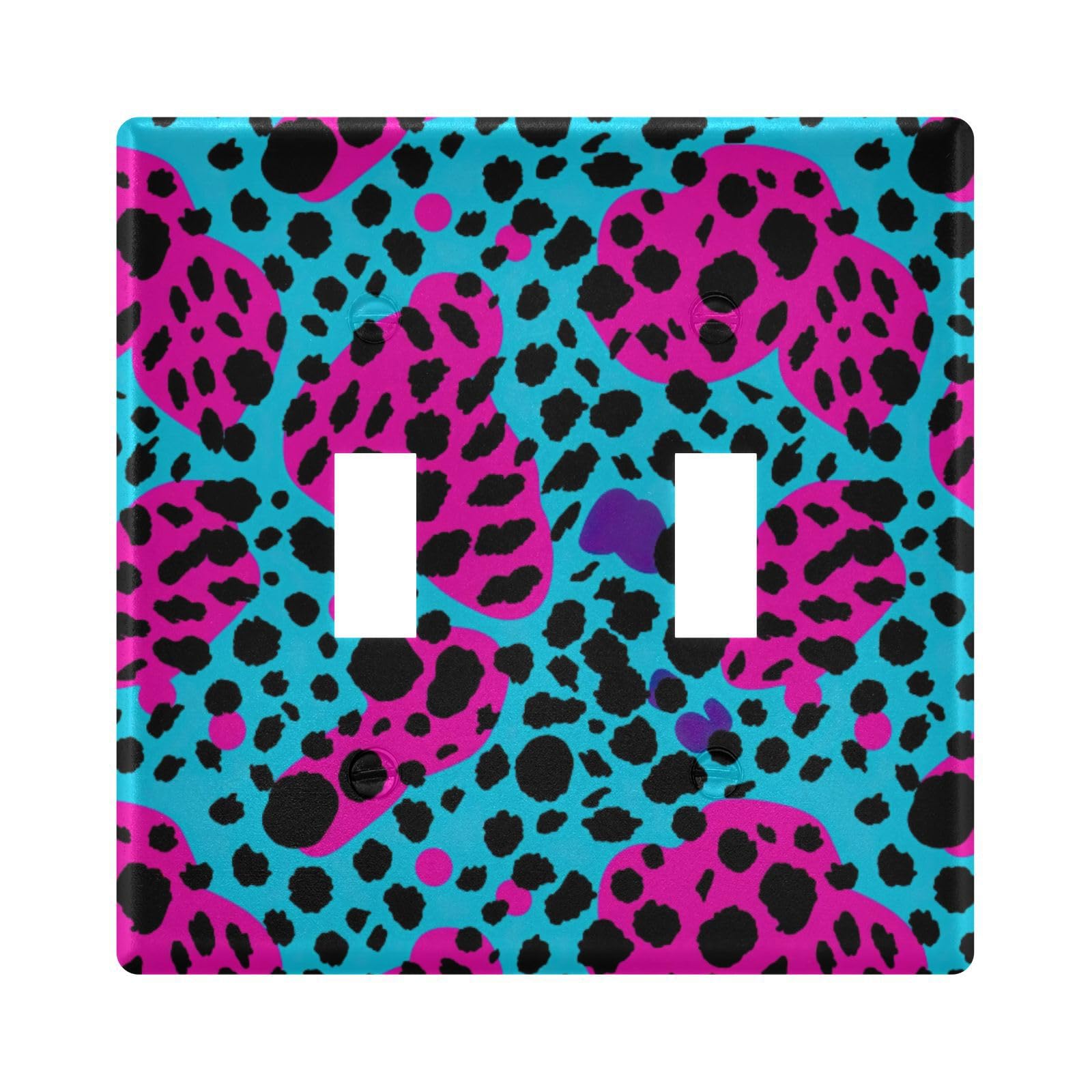 UMIRIKO Blue Purple Black Point Light Switch Cover Plate Covers Decorative Double Toggle Home Decor 202a8541