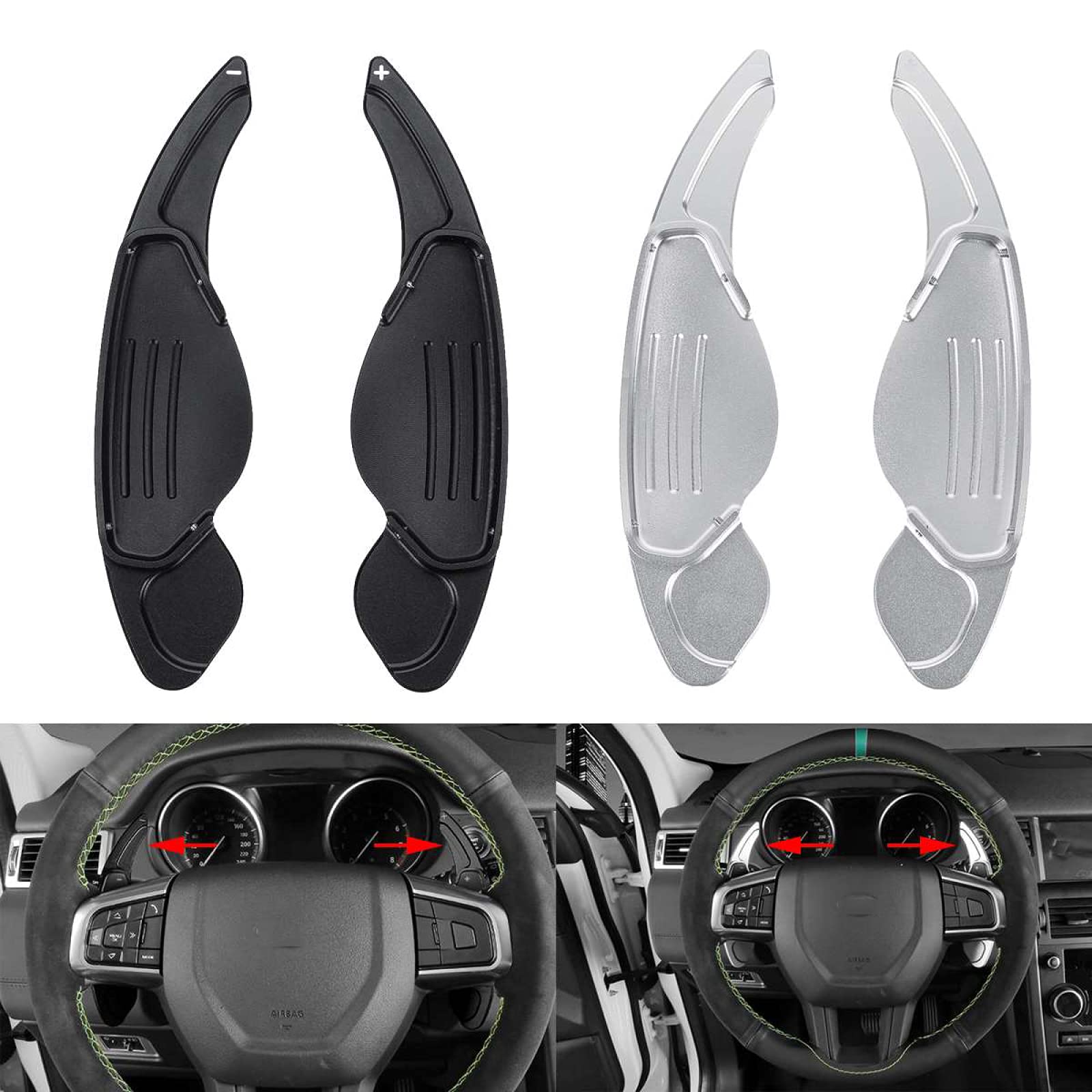 Car shift paddles, for Jaguar XF XE XJ F PACE F TYPE, for Land Rover Discovery 4 5, Car Gear Shift Paddles Steering Wheel Shifter Paddle Extension : Automotive