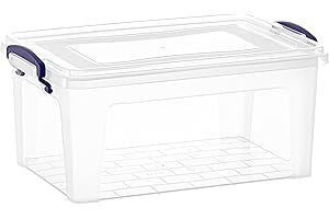 Premium Clear Plastic Shoe Box with Lid