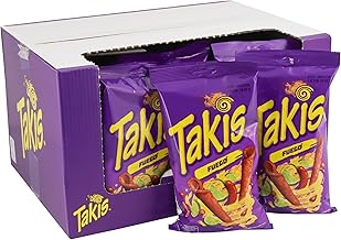 Takis Maischips – 18 x 100 g – DIE scharfen Chips der Stunde im Vorteilspack – Würzig! (Fuego)