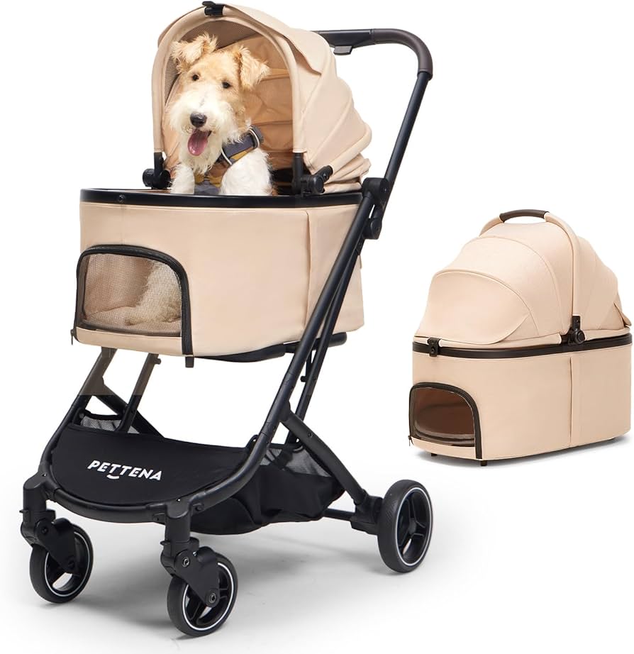 Amazon.co.jp: 【最新の1秒コット付折り畳み】PETTENA ペットカート