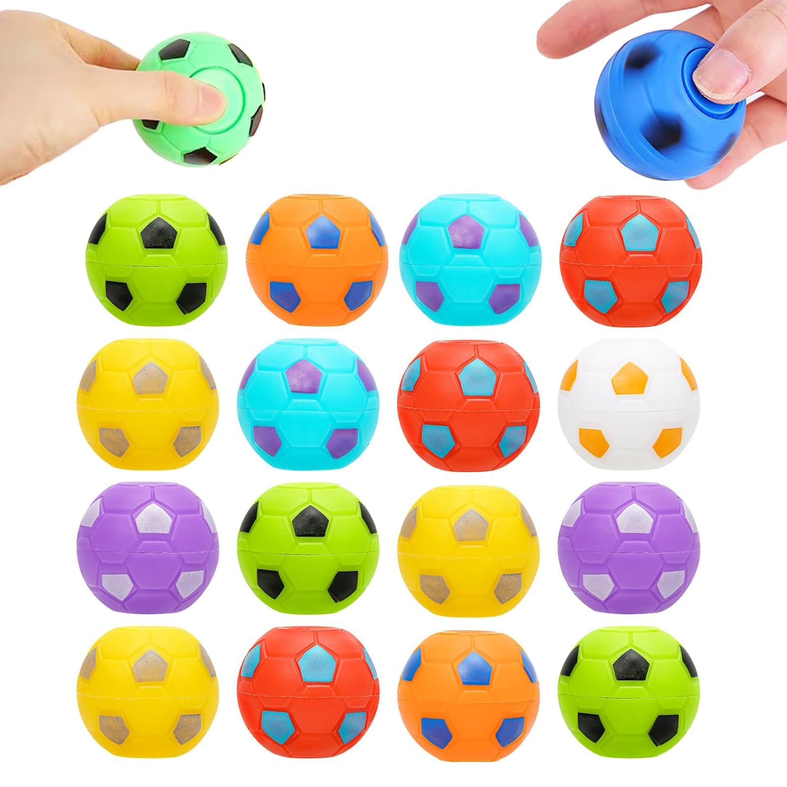 16 PCS Football Party Bags Fillers, Football Fidget Spinner, Boys Party Bag Fillers