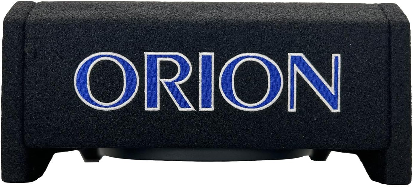 ORION Cobalt CDF8 8” Passive Down-Firing Subwoofer Enclosure – 200W RMS/800W Max, Slim Sealed Sub Box for Cars & Trucks, Low-Profile Air-Tight Bass Thin Enclosure, Shallow Mount