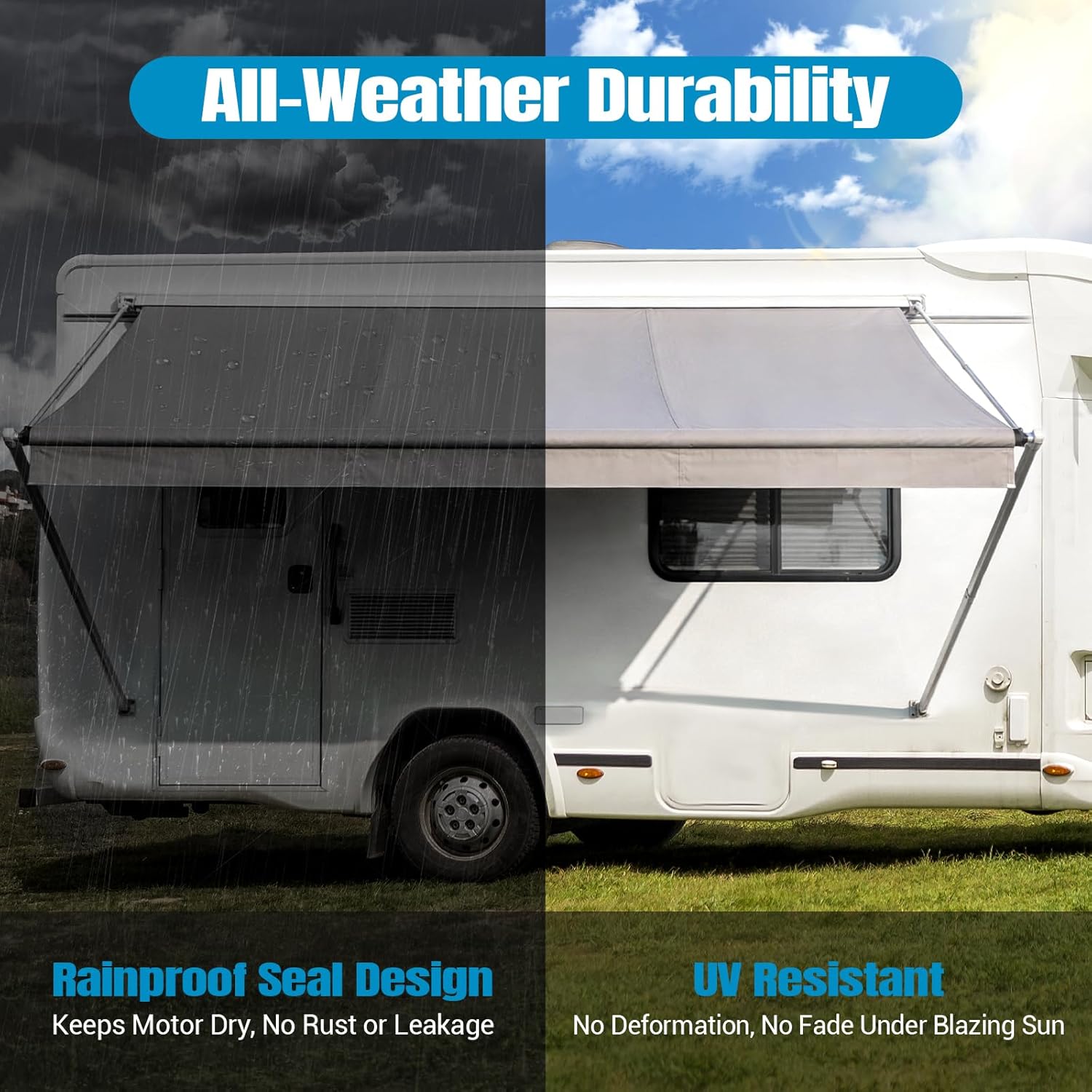 3317084.000U RV Awning Motor Drive Repair Kit - Compatible with Dometic 9200 Series, High Torque Replacement Motor for RV Camper, Replaces OE 3316605.001 3316605.017