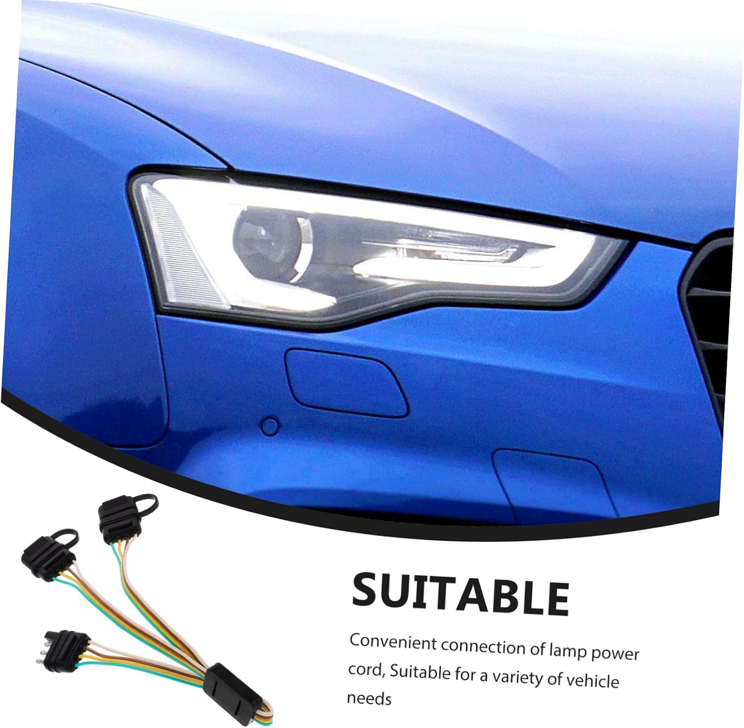 1pcs Trailer Wiring Pin Connector Harness for Secure Trailer Light Connection Core SAE Adapter for Rv and Vehicle Use