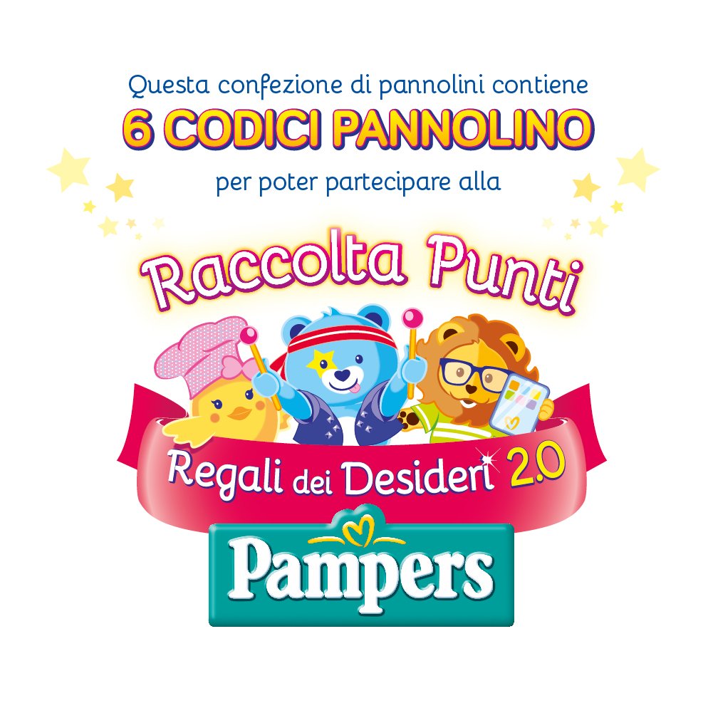 Pampers Sonne und Mond Midi Windeln, Größe 3 (4-9 kg), 120 Windeln
