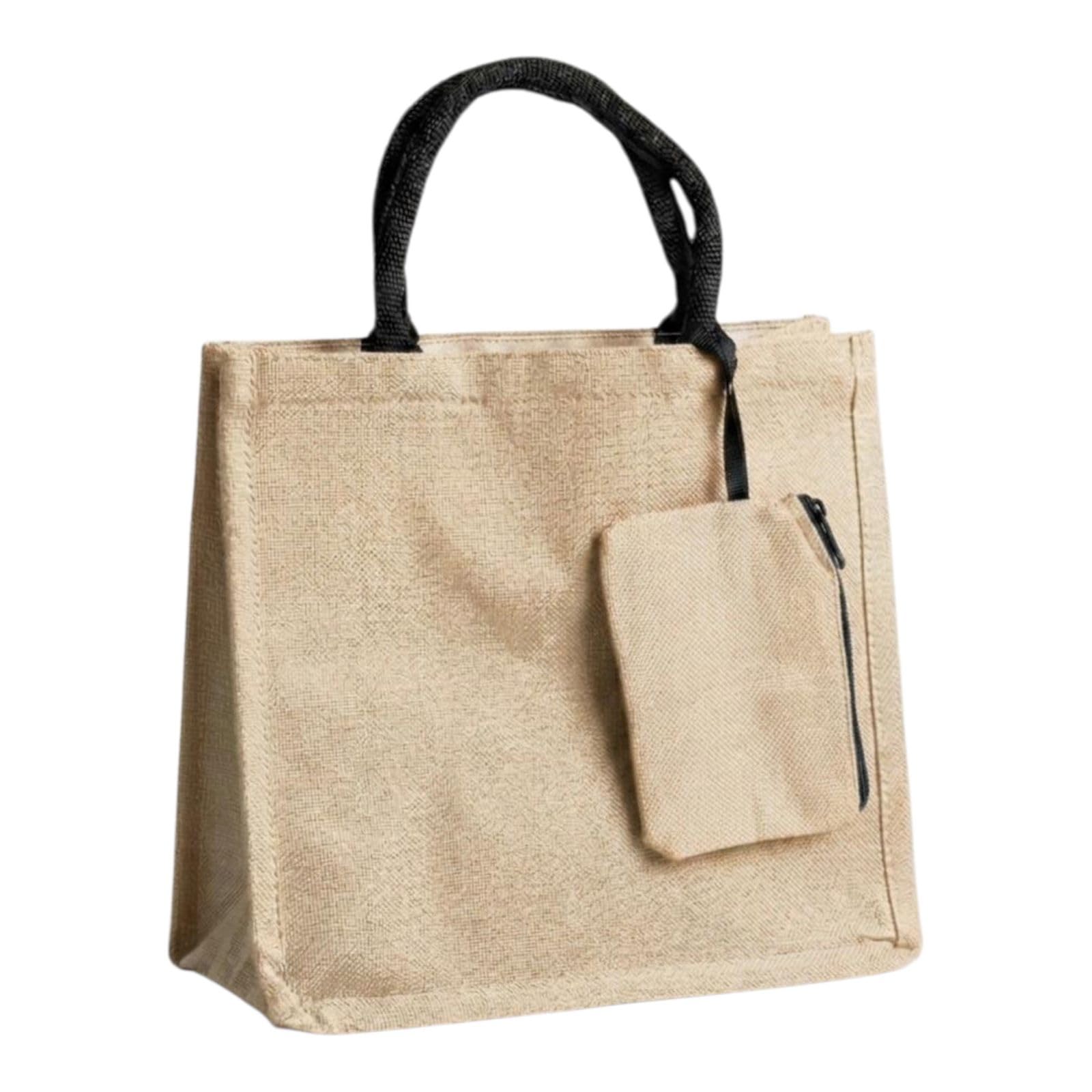 bag in enterprise Premium Reusable Jute Tote Bag,Eco-Friendly Shopping Bag, Durable Hand Carry Bag for Grocery, Office, Travel & Daily Use-picture-42