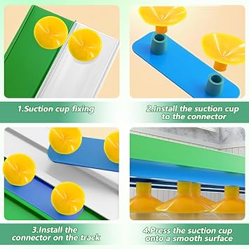 2 Pack 5M Flexible Race Car Track for Kids with 4 Alloy Car | Speed Toy Car Track for Loops,Jumps,Ramps with Suction Cups Christmas Birthday Gifts for 3 4 5 6 7 8 Years Old Boys Girls Kid