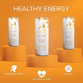 Amazon.com : Aspire Orange Pineapple, Healthy Energy Drink