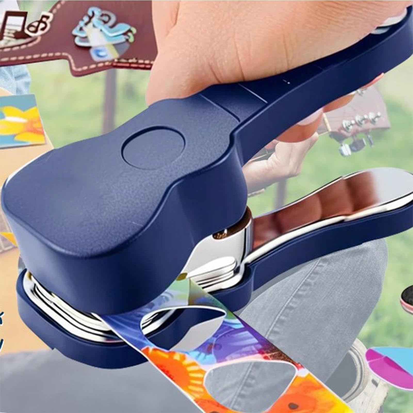 Taglierina per plettro per chitarra, taglio stabile e | Perforatore per plettri, per uso domestico, per interni ed esterni, pratica quotidiana, per principianti, uomini e donne