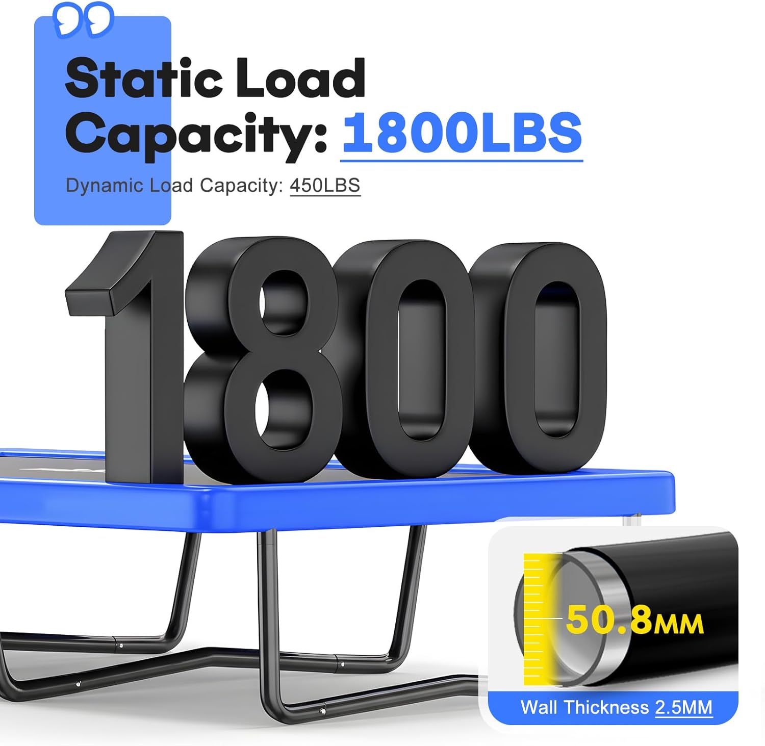 Zupapa 1800LBS Weight Capacity Rectangle Trampoline 10x17FT 9X15FT 8X14FT Outdoor Square Gymnastics Trampolines with Basketball Hoops for Kids Adults Long Large Big Rectangular Tumbling Trampolin