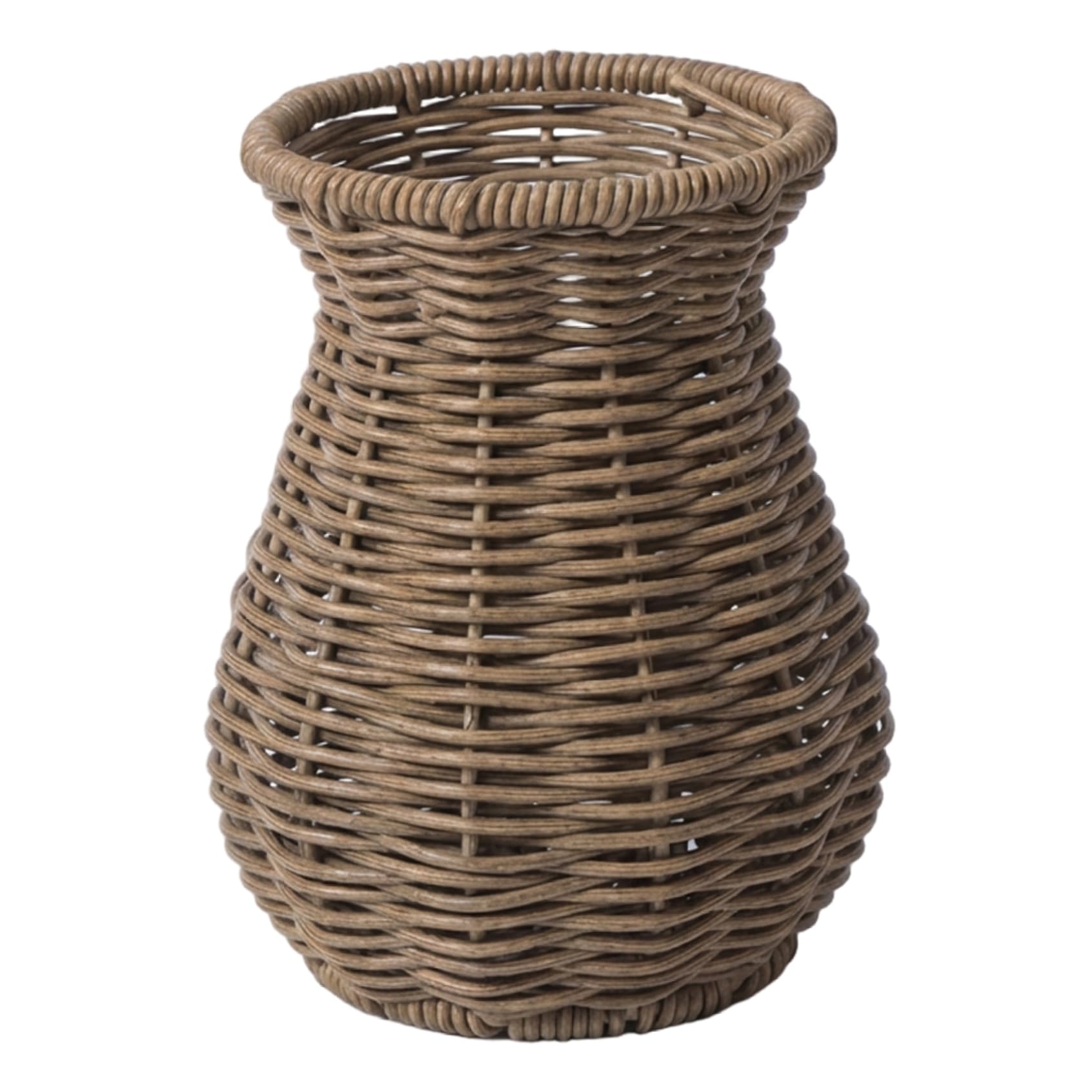 Bemonew Woven Vase Rattan Vase, Handwoven Artistic Wicker for Flowers, Decorative Basket for Home Decor, Farmhouse Centerpiece, Table, Desk, Shelf