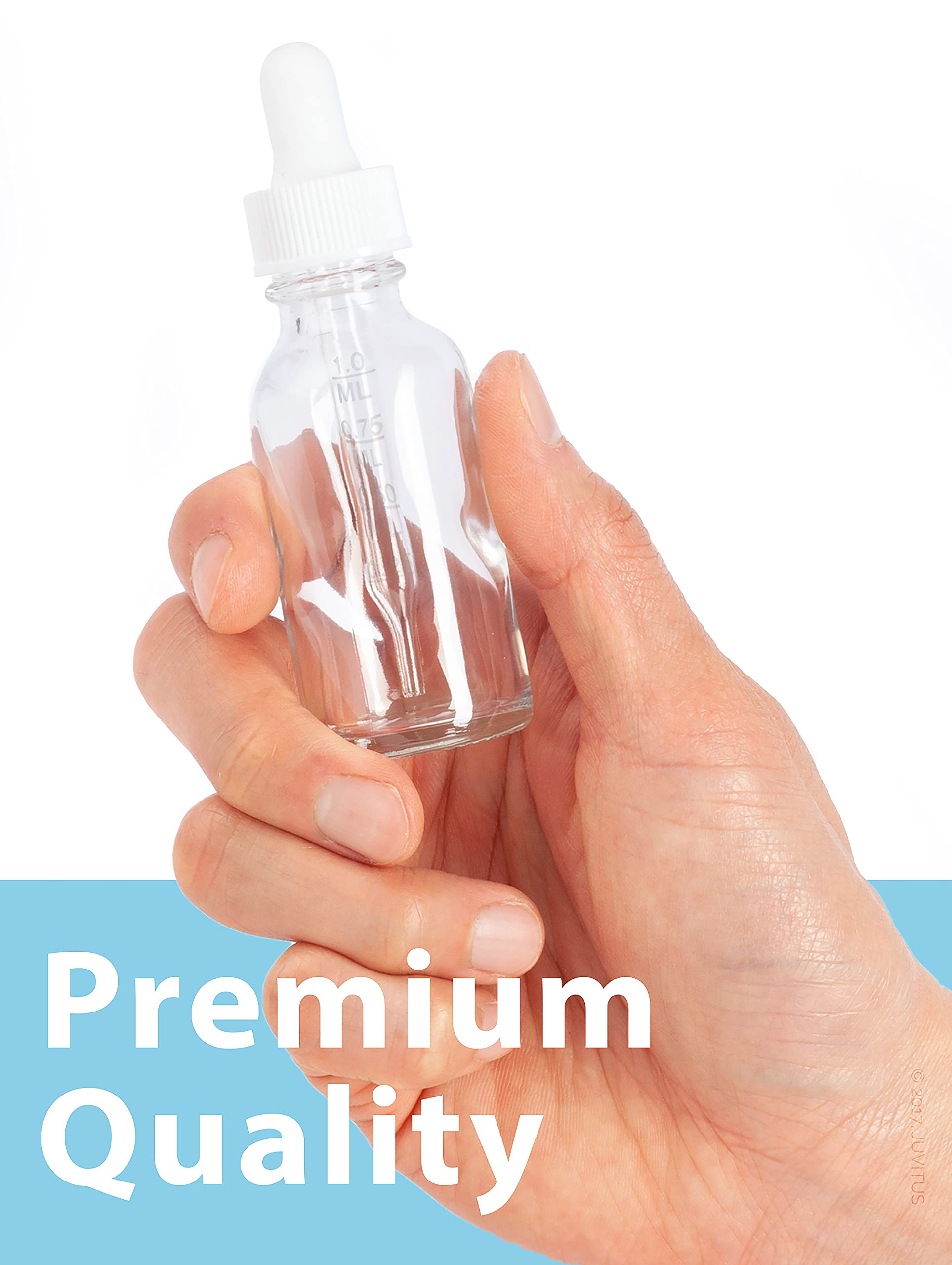 Boston Glasflasche Mit Pumpe – 30 Ml, Weiß, UV-Schutz, Nachfüllbar (24 Stück) Für Öle & Parfüm