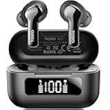 NC3 Hybrid Active Noise Cancelling Wireless Earbuds with 6 Mics AI Clear Call Ear Buds 55H Playtime with LED Display 32 Preset EQs via APP Bluetooth 5.3 IPX8 Waterproof in Ear Headphones