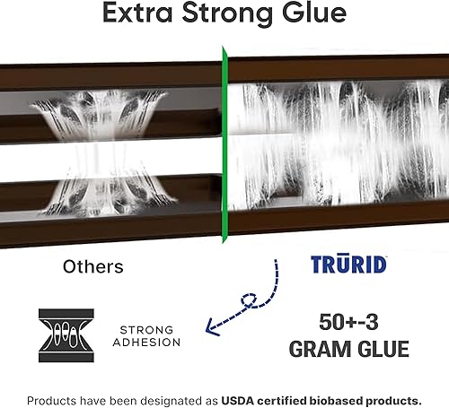 Miniatura 6 de Trampas para ratones para interiores para el hogar, pesadas (paquete de 2), trampa de serpiente pegajosa, trampas de pegamento precebadas para