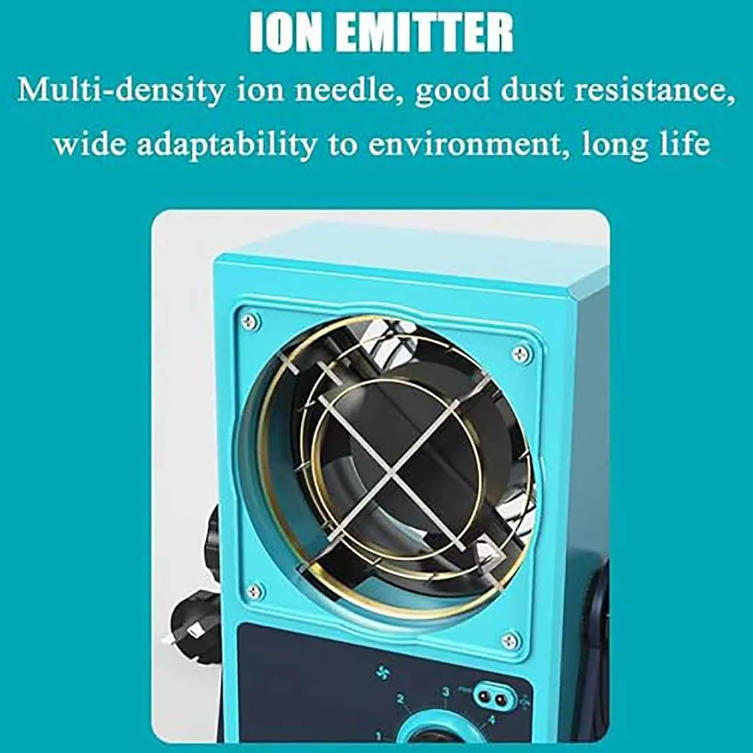 Eliminador De Electricidad Estática De 85 CFM Con Dispositivo De Limpieza, Soplador De Iones Antiestático De Escritorio, Ionizador Ajustable Sin Escalonamientos, Generador De Carga Positiva Y Negativa