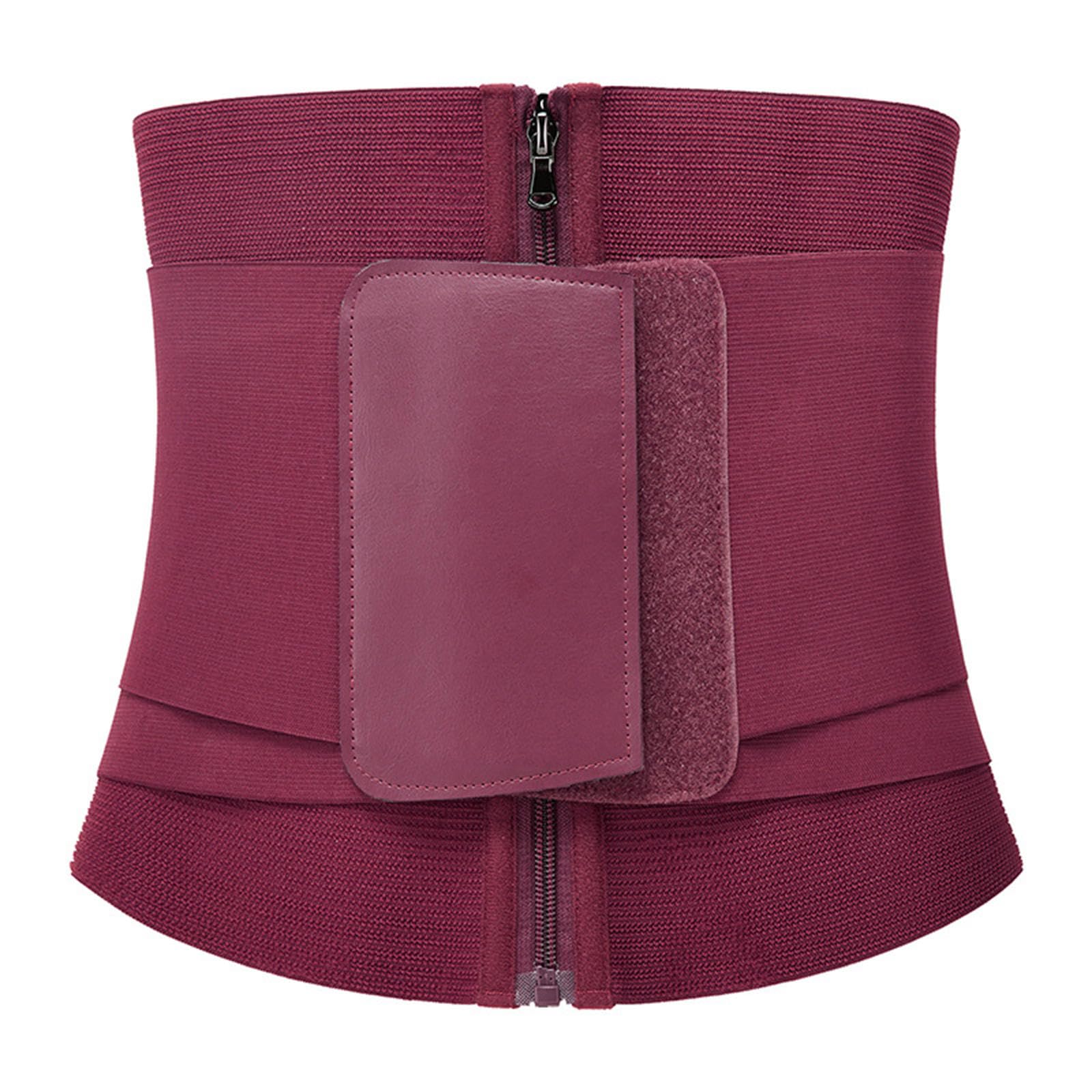 VIDECOR Entrenador de Cintura para Mujer, Cinturón Adelgazante con Corsé, Cinturón Recortador Moldeador de Cintura con Doble Velcro Ajustable para El Vientre, Cinturón Abdominal