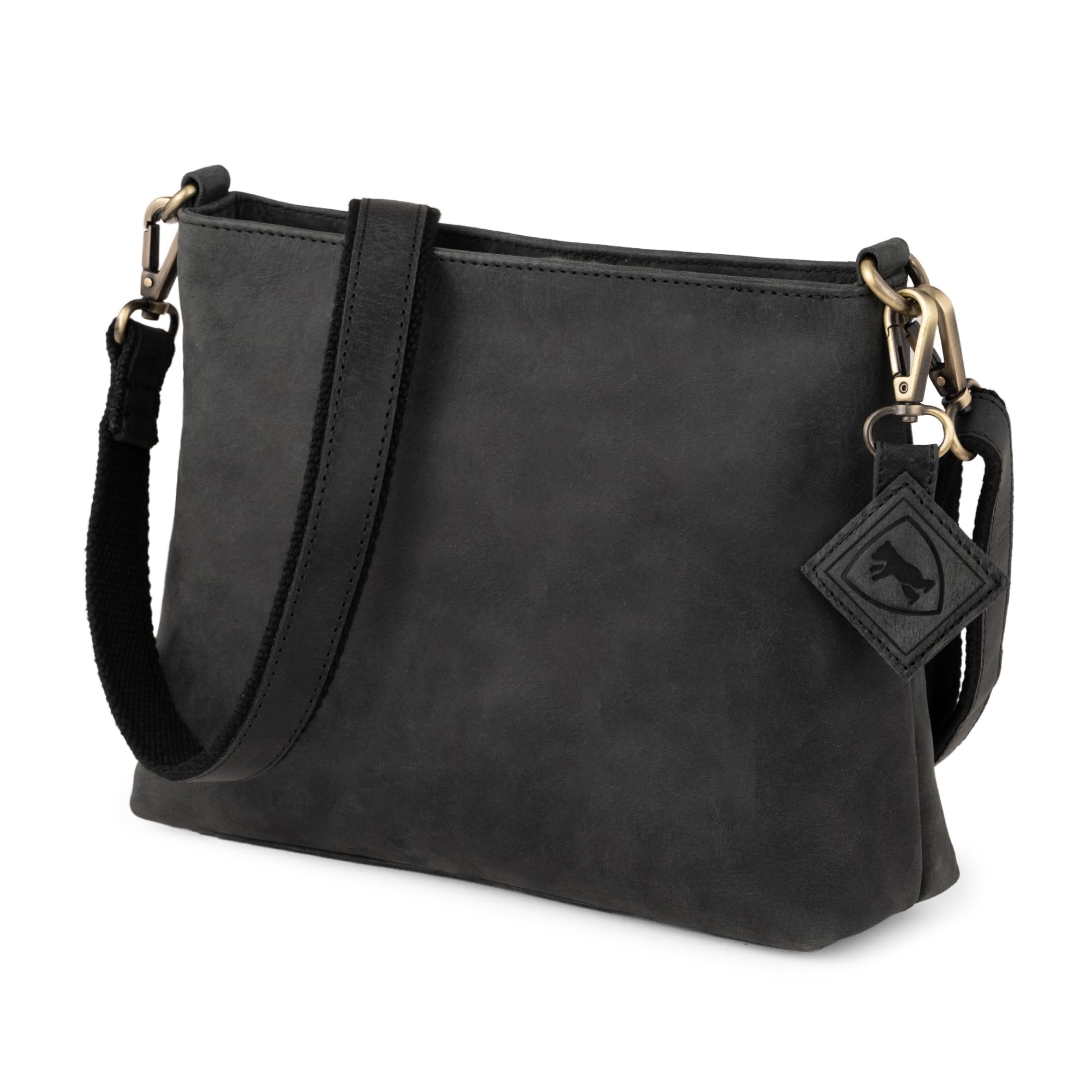 Berliner Bags Vintage Umhängetasche Marbella M, Große Schultertasche Crossbody Bag aus Leder, Handtasche für Damen