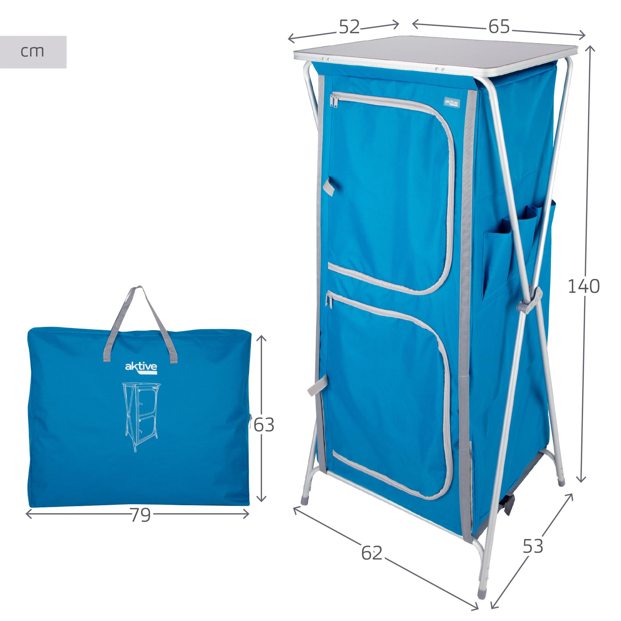 Aktive Cuisine Camping Aluminium et Textile