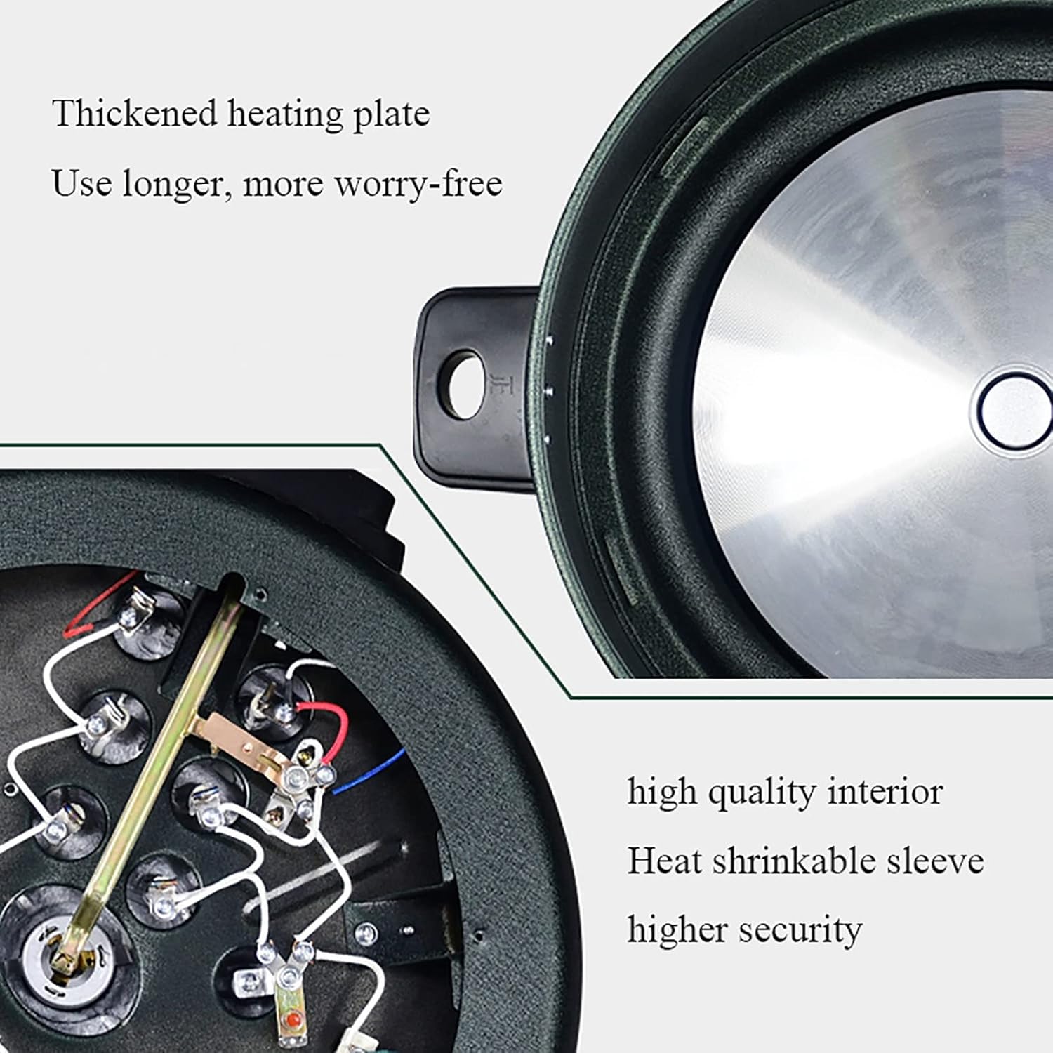 Rice Cooker (4/5/6L) Home old fashioned Rice Cooker, Automatic Thermal Insulation,Non-stick Inner，for 2-9 People 220-240V US/EU(5L)
