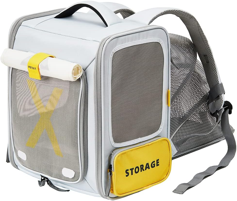 PETKIT Cat Backpack Carrier Expandable, Breathable Rucksack with Front